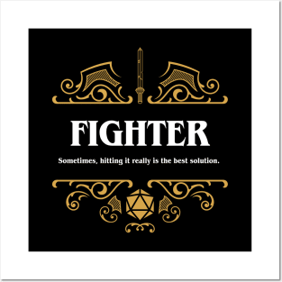 Fighter Class Tabletop RPG Gaming Posters and Art